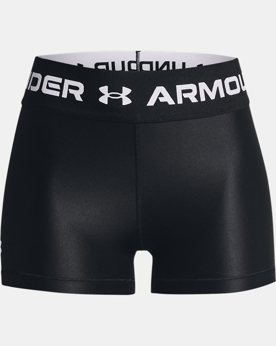 Pantalón corto HeatGear® Armour Wordmark Waistband para mujer, Black, pdpMainDesktop image number 4